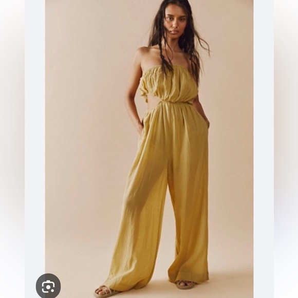 Free people endless summer cut out jumpsuit NWOT - Picture 2 of 5